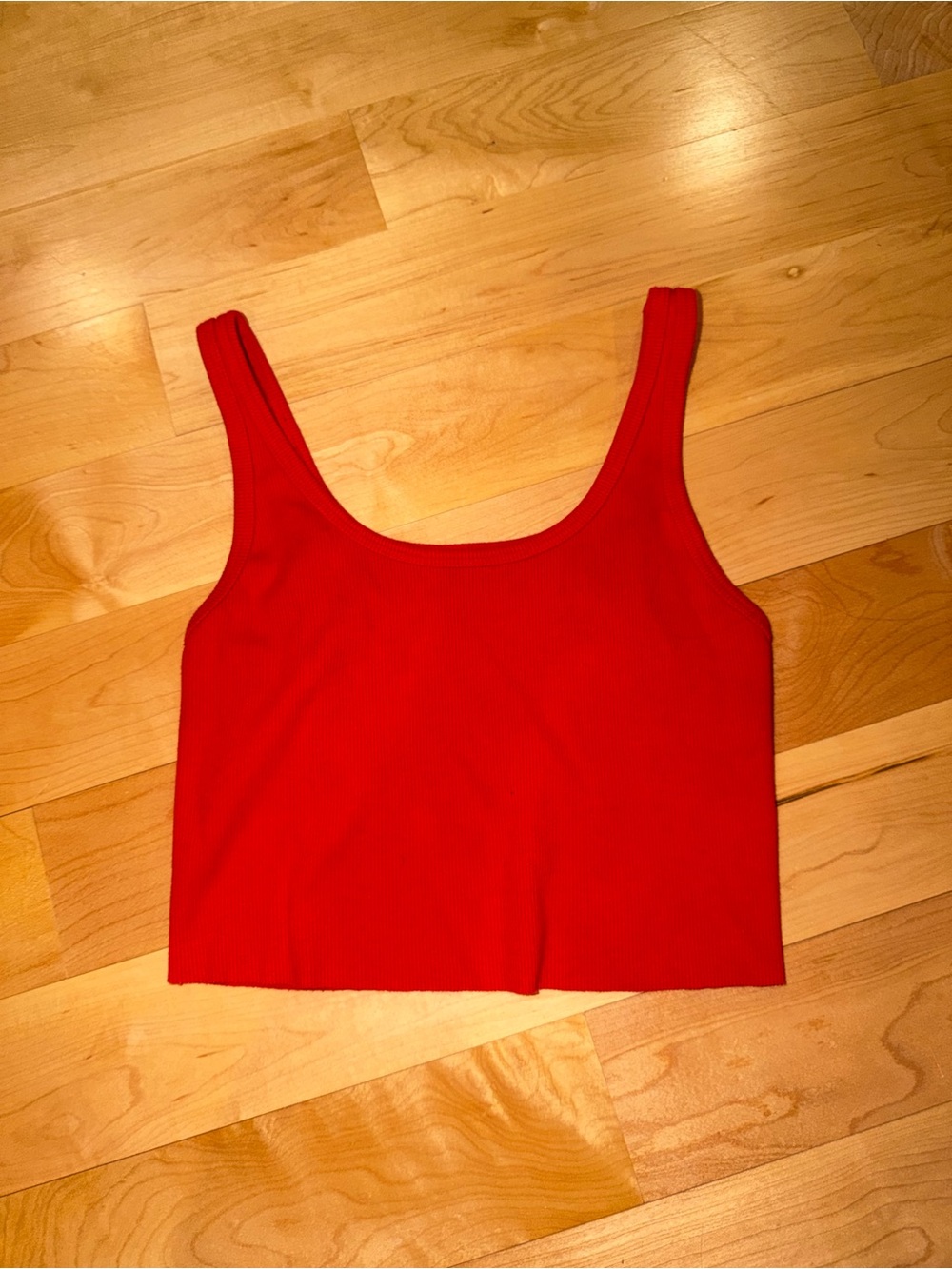 Target Wild Fable XS red cropped tank top